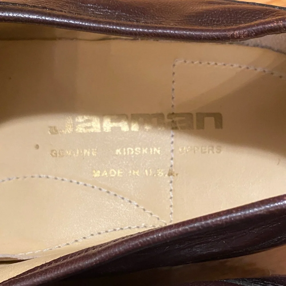 Jarman Men’s Brown Kid Skin Loafers Size 11 EEE Penny Loafer Oxblood New